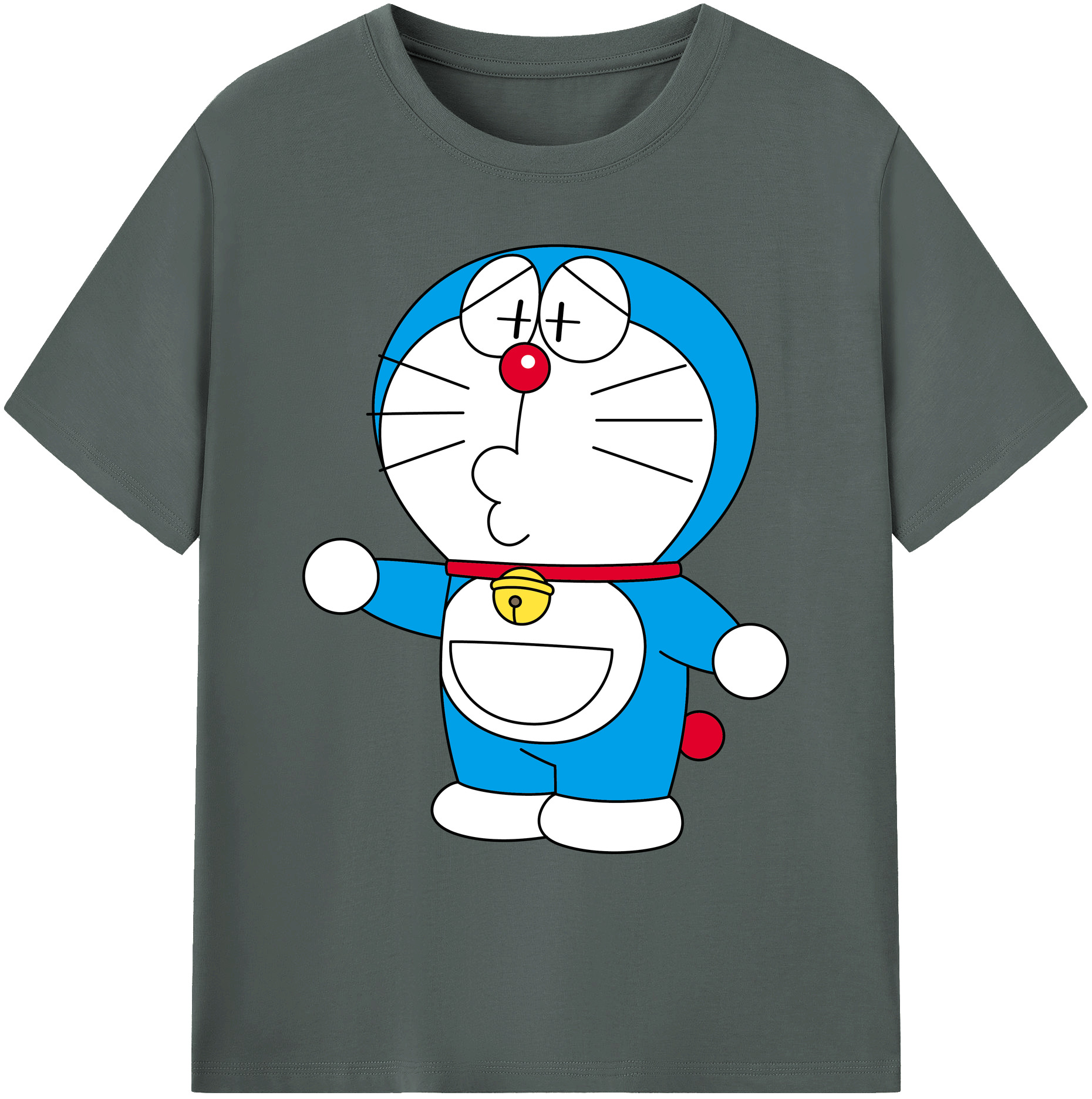 （画像用） ドラえもん Doraemon 綿100％ メンズ半袖Tシャツ｜肌触りやわらか＆通気性